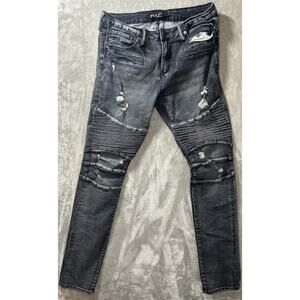 Rue 21 Supreme Flex Mens Size 34x 34 Skinny Distressed Jeans Y2K Vintage Style